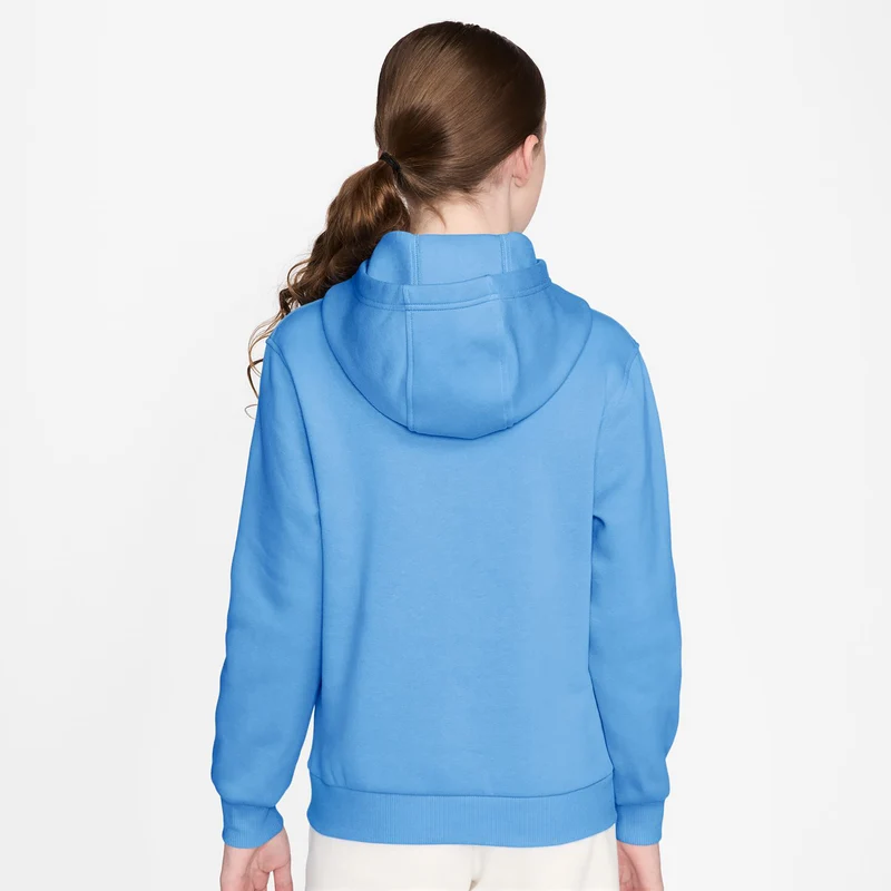 Club Fleece Hoody Kinder - hellblau, weiß
