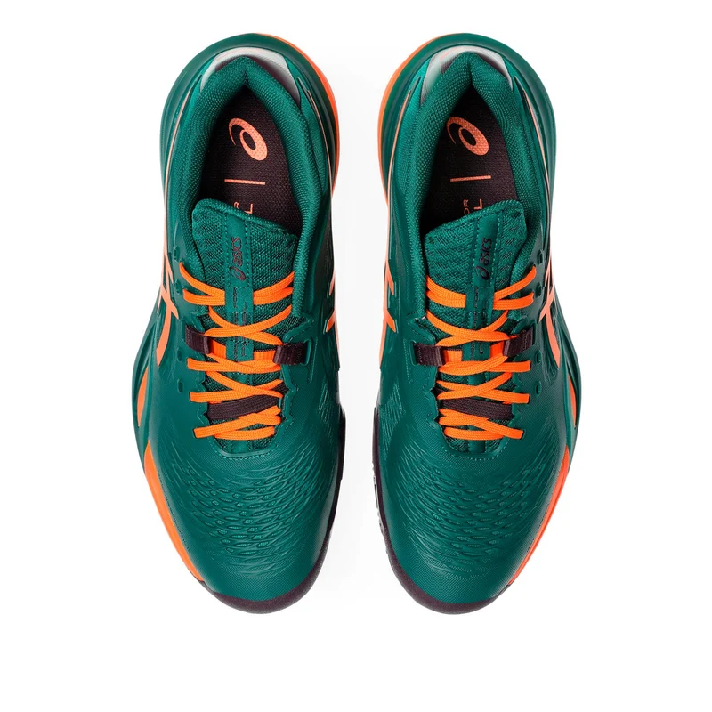 Gel-Resolution X Padelschuh Herren - dunkelgrün, neonorange