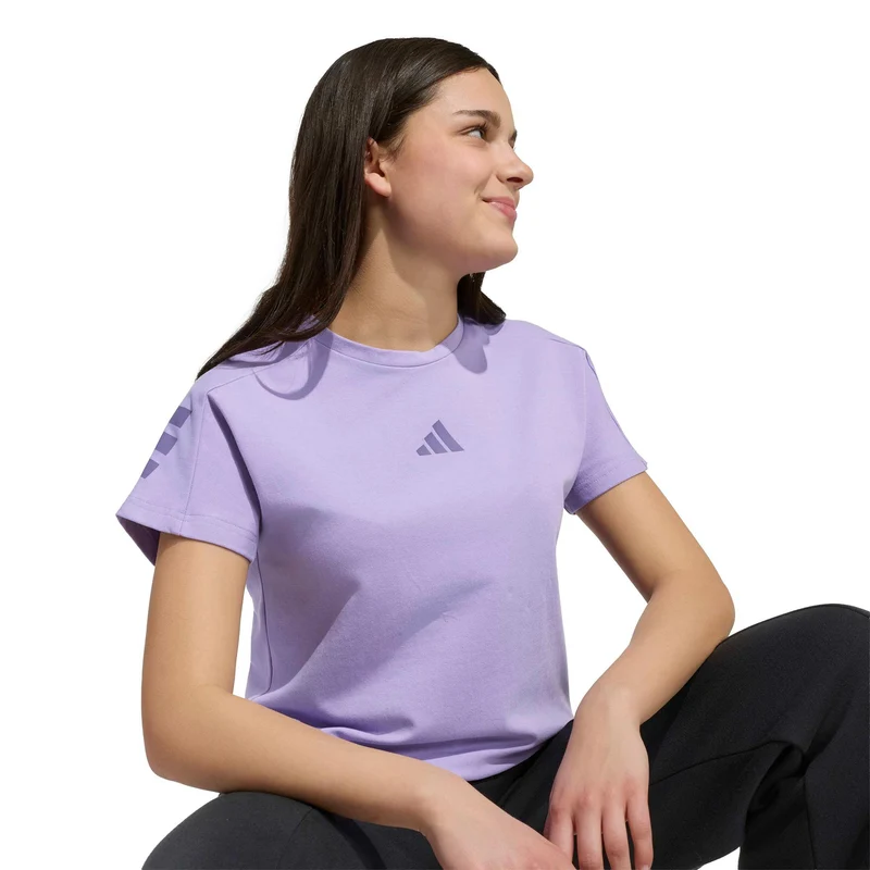 Future Icons 3Stripes T-Shirt Kinder - flieder