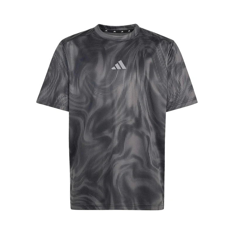 Allover Graphik T-Shirt Kinder - dunkelgrau, schwarz