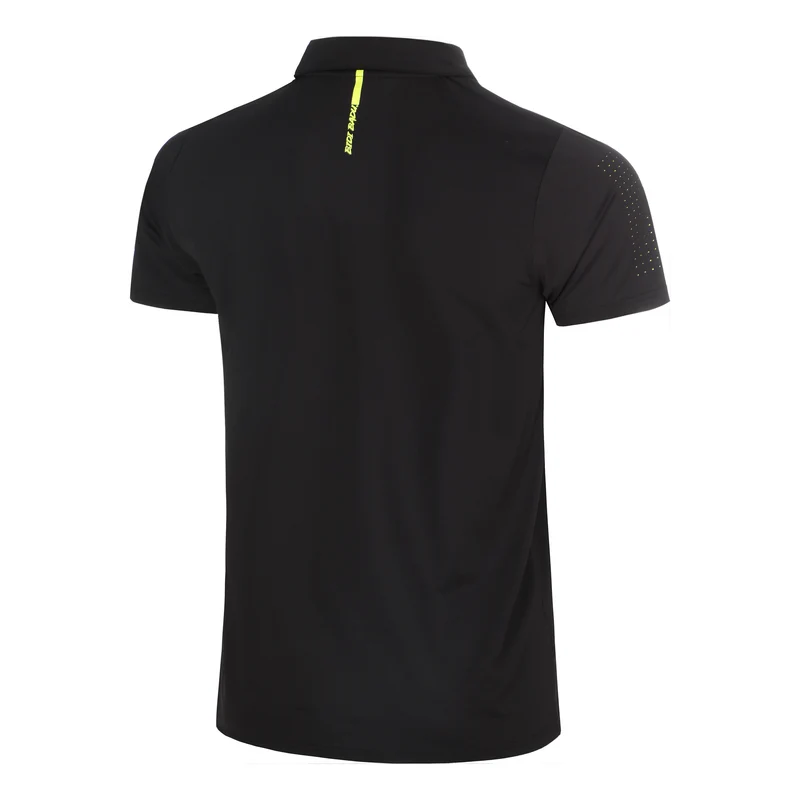 Night Flash Lasercut Polo Herren - schwarz