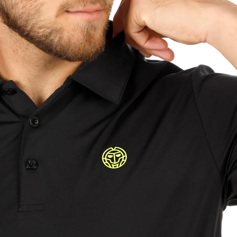 Night Flash Lasercut Polo Herren - schwarz