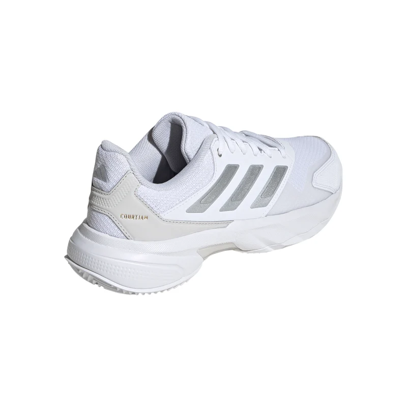 CourtJam Control 3 Sandplatzschuh Damen - weiß, silber