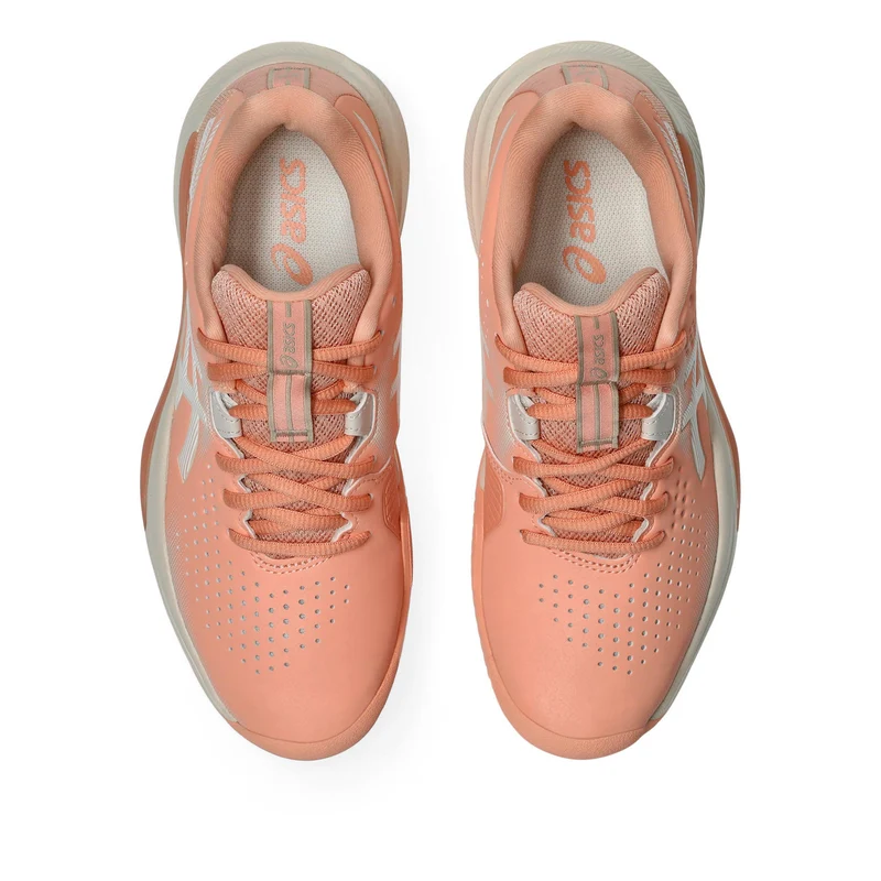 Gel-Challenger 15 Sandplatzschuh Damen - apricot, weiß