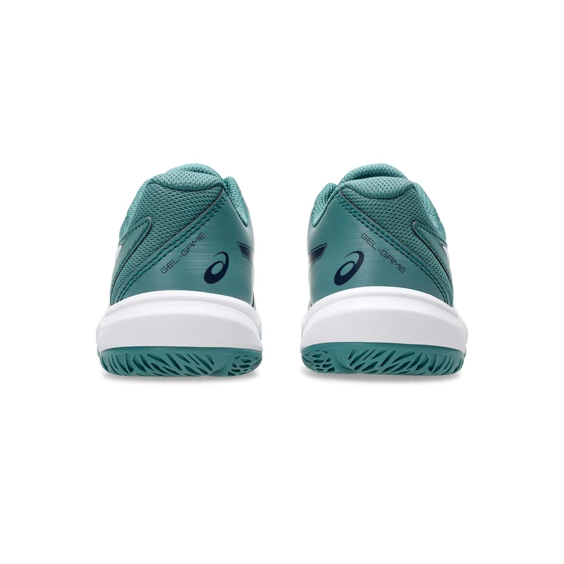 Gel-Game 10 GS Allcourtschuh Kinder - petrol, weiß