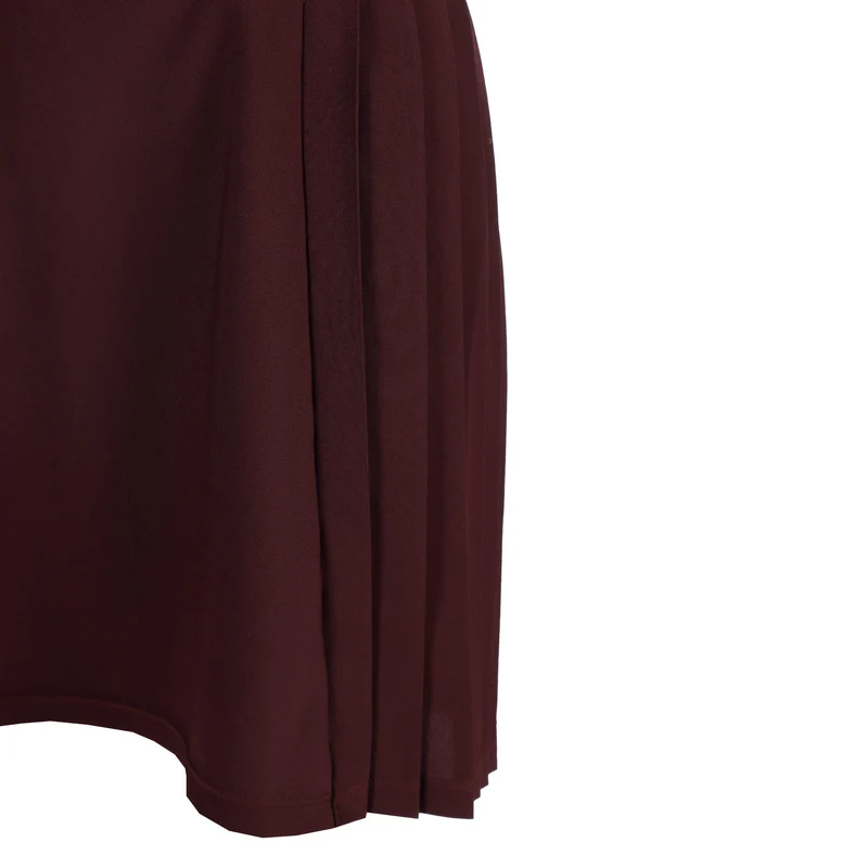 AOP Kleid Damen - weinrot