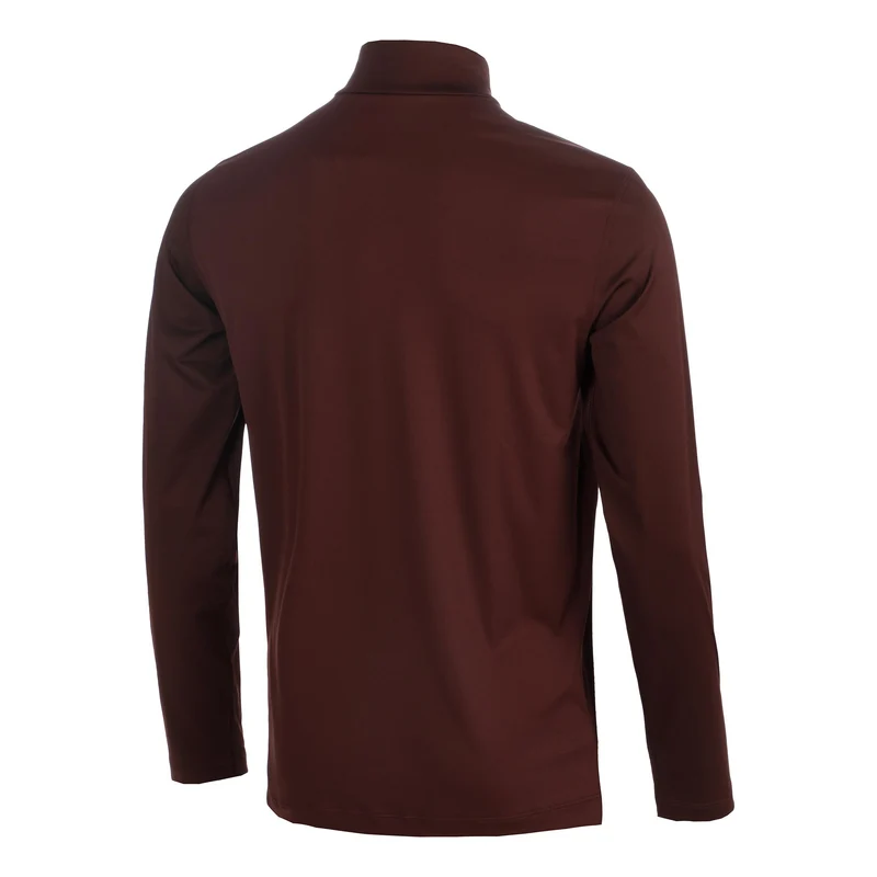Core 1/2 Zip Winter Laufshirt Herren - weinrot