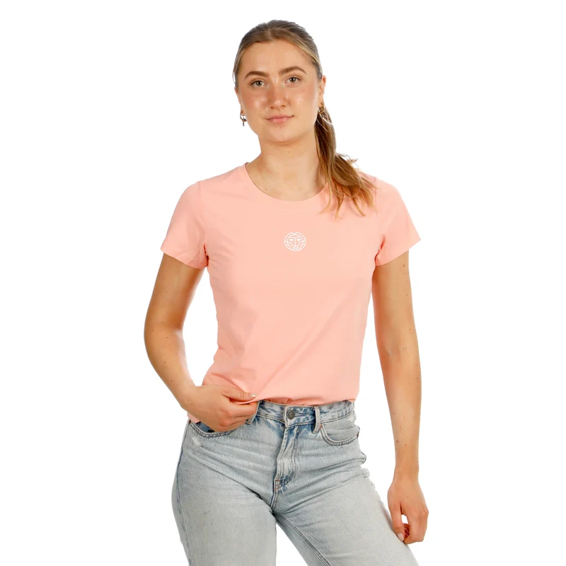 Out of Control Logo T-Shirt Damen-pink