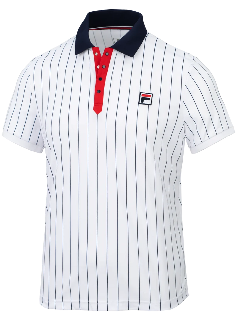 FILA Polo Stripes Sportliches Tennis-Poloshirt