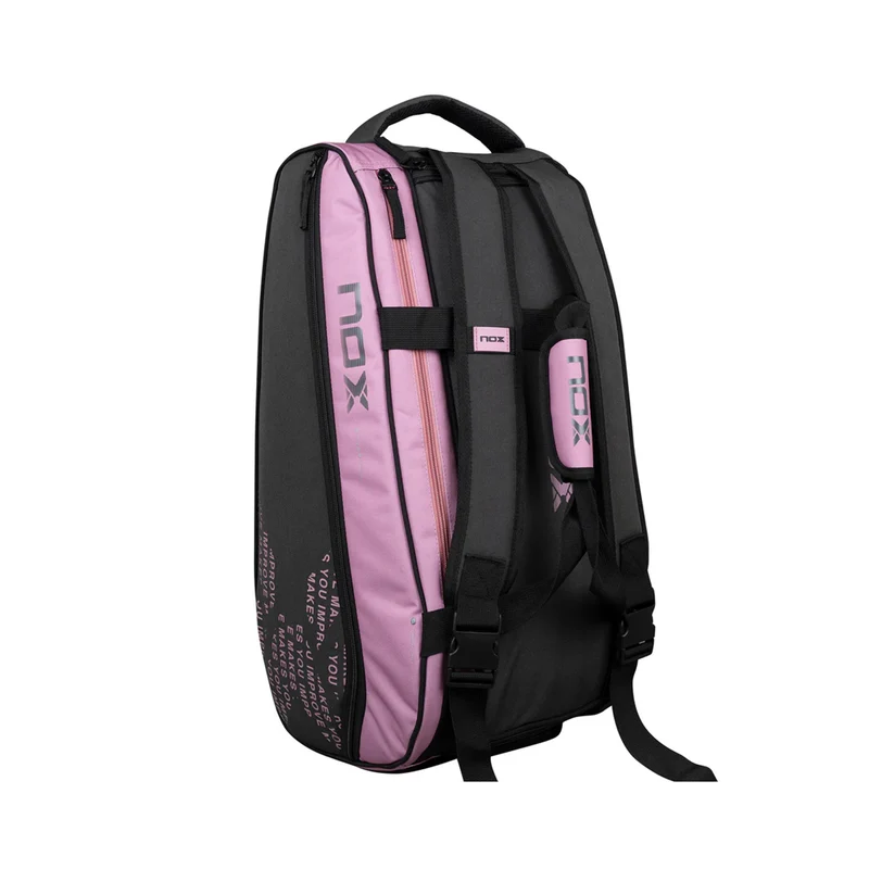 Padelschlägertasche-Grau,Pink
