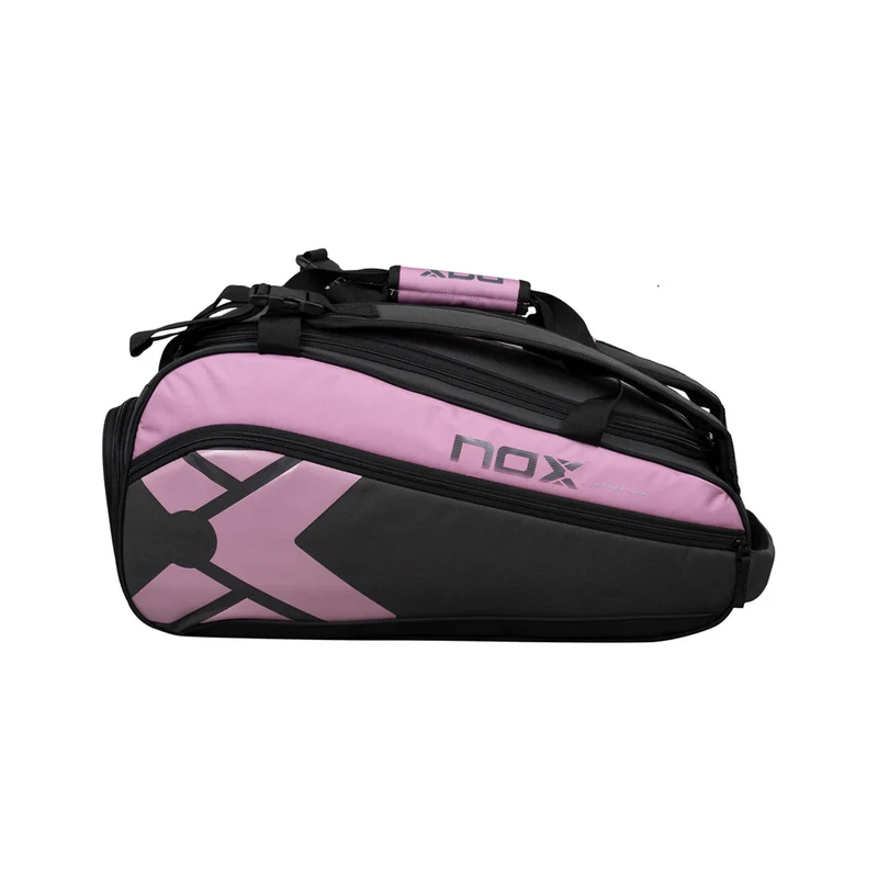 Padelschlägertasche-Grau,Pink