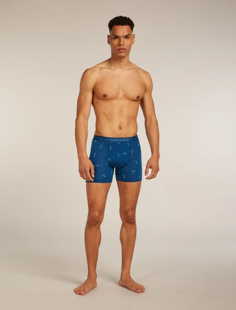 ICEBREAKER Men Merino 150 Anatomica Boxers Snow Day