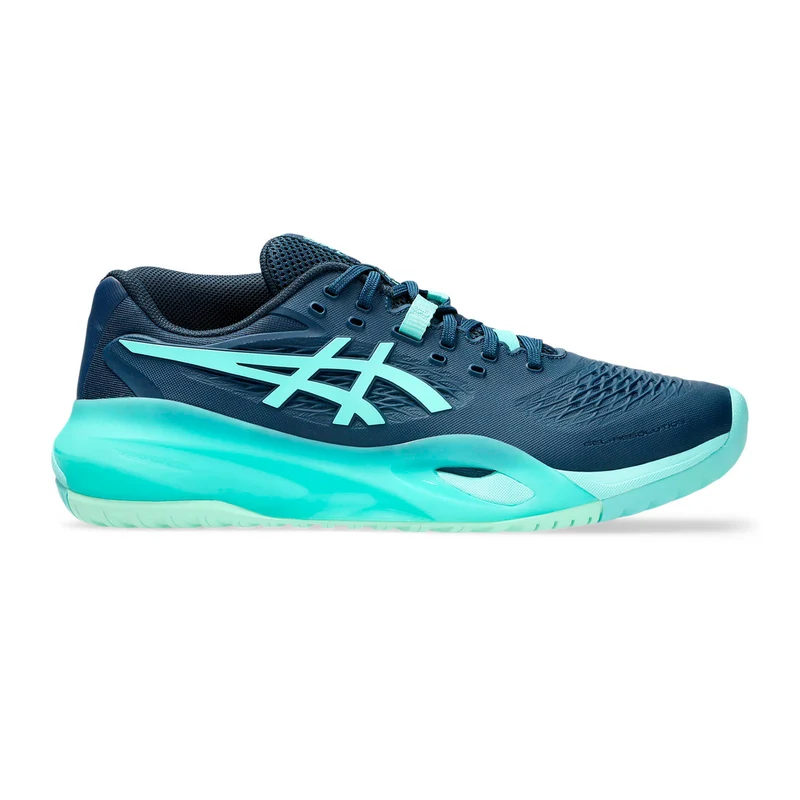Gel-Resolution X Allcourtschuh Herren - dunkelblau, mint