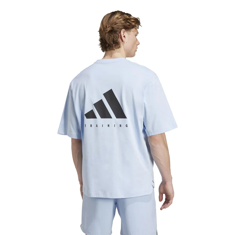 Oversize T-Shirt Herren-Blau,Schwarz