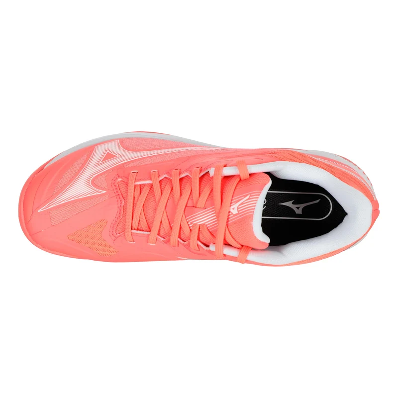 Wave Exceed Court Sandplatzschuh Damen-Koralle,Weiß