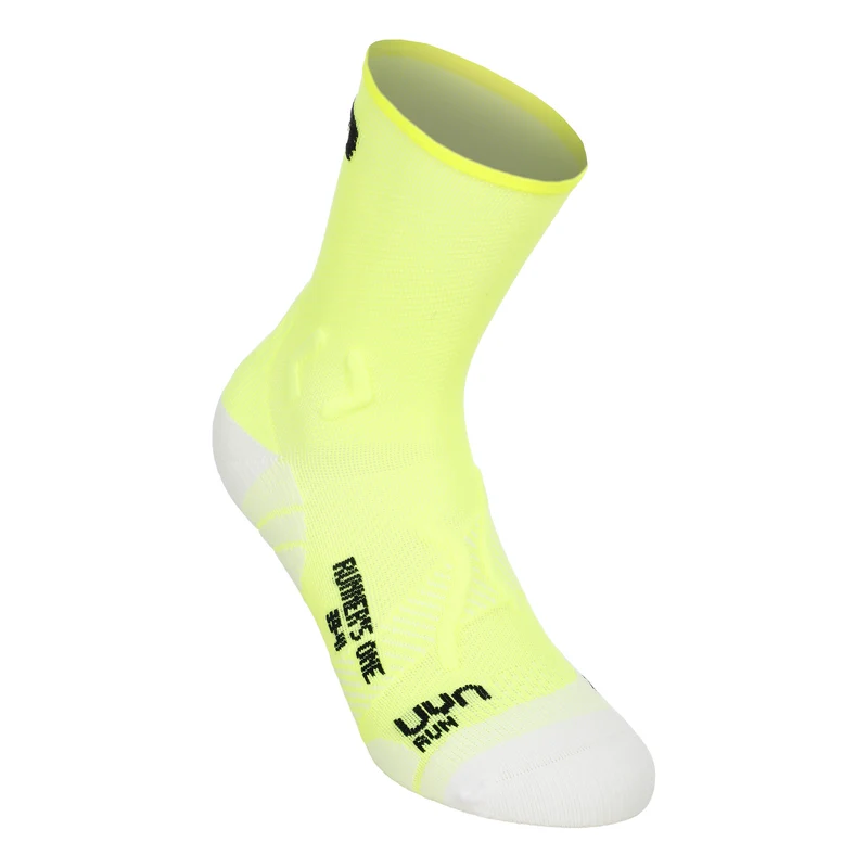Runner's One Short Laufsocken Herren - gelb, weiß