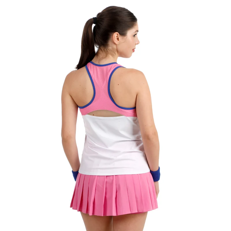 Love Pleated Rock Damen - pink, weiß