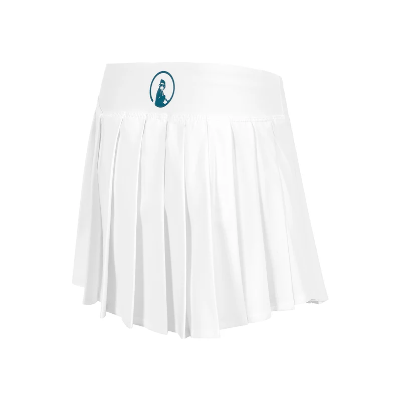 Create Love Pleated Rock Damen-Weiß,Petrol