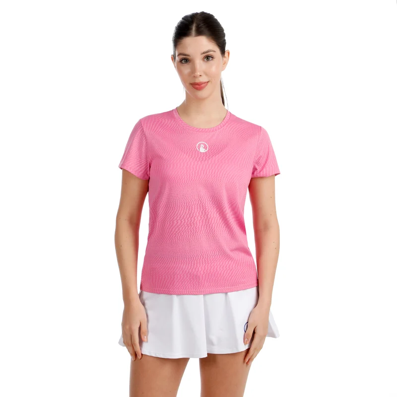 Spin T-Shirt Damen - pink, weiß