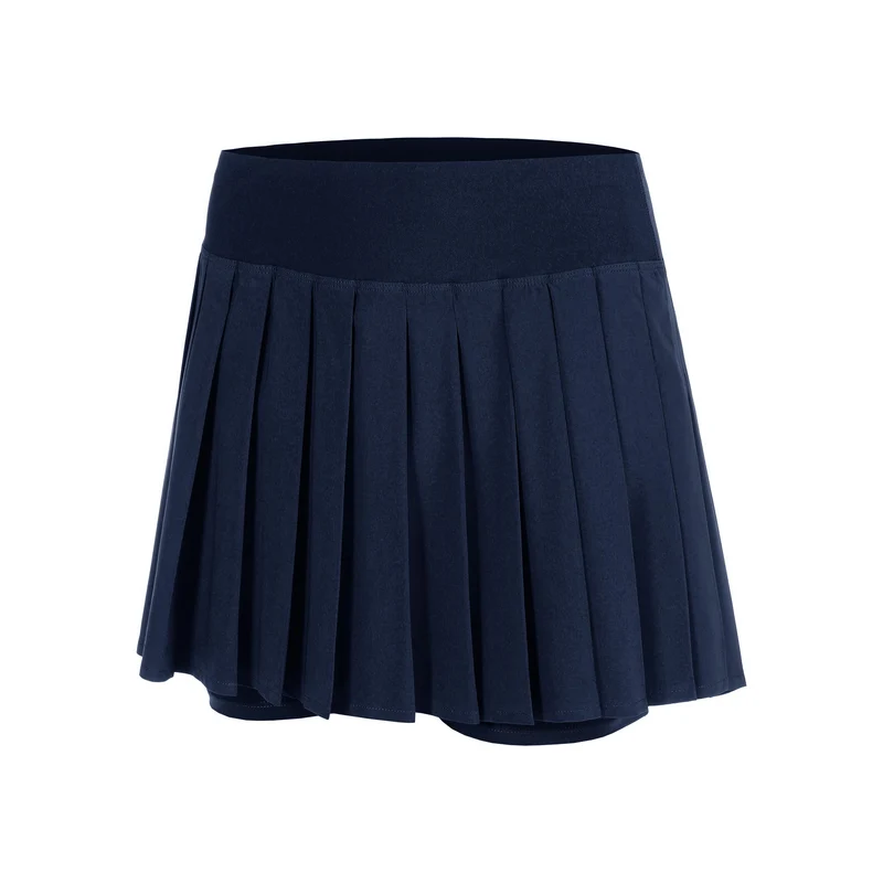 Love Pleated Rock Damen-dunkelblau