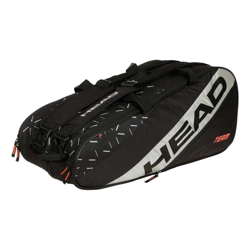 Team Racquet Bag L Schlägertasche-Schwarz,Grau