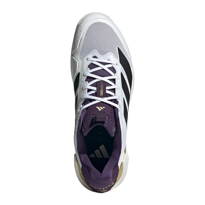 Adizero Ubersonic 5 Allcourtschuh Herren - weißaluminium, gold