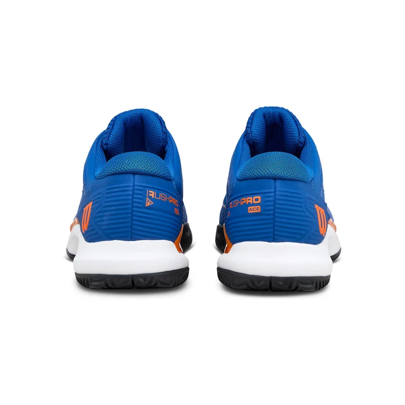 Rush Pro Ace Jr Allcourtschuh Kinder-blau, orange