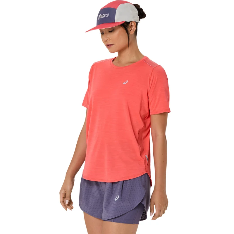 Road Laufshirt Damen-Koralle