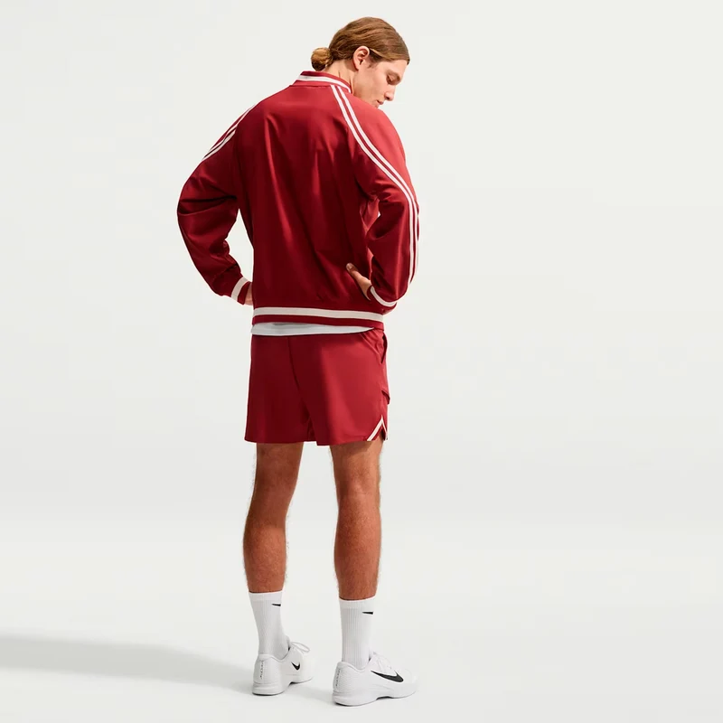Jannik Sinner Court Slam Shorts Herren - weinrot, creme