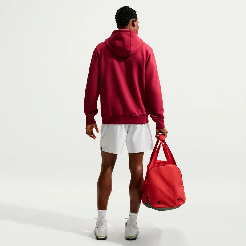 Court Hoody Herren - weinrot, creme