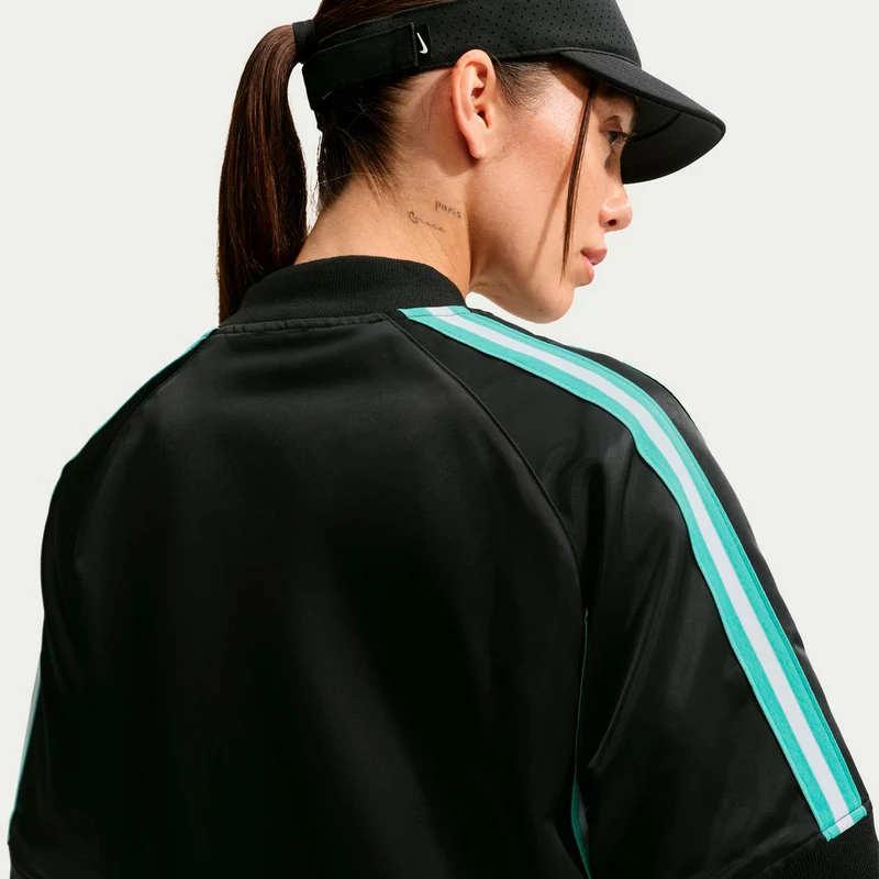 Court Slam Trainingsjacke Damen - schwarz, mint