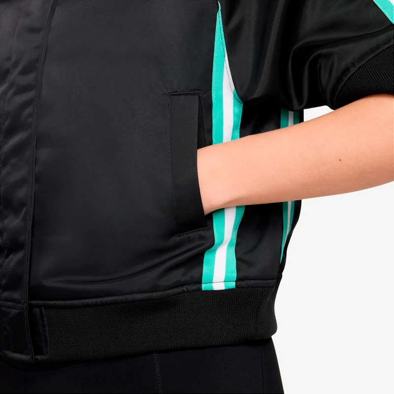 Court Slam Trainingsjacke Damen - schwarz, mint