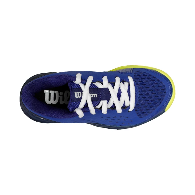 RUSH PRO AC Allcourtschuh Kinder-Blau,Neongelb