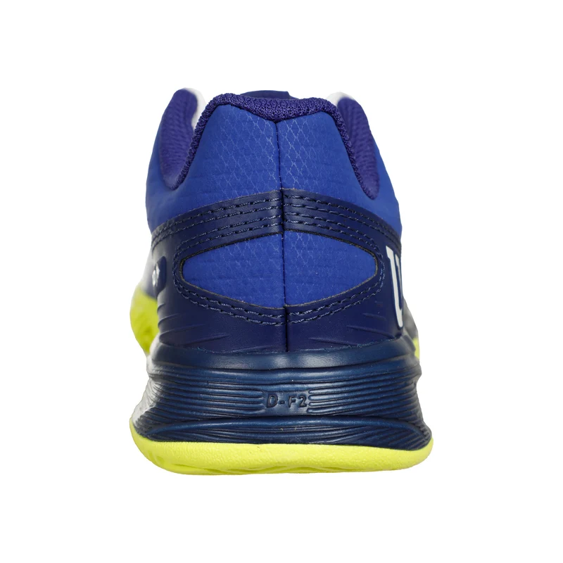 RUSH PRO AC Allcourtschuh Kinder-Blau,Neongelb
