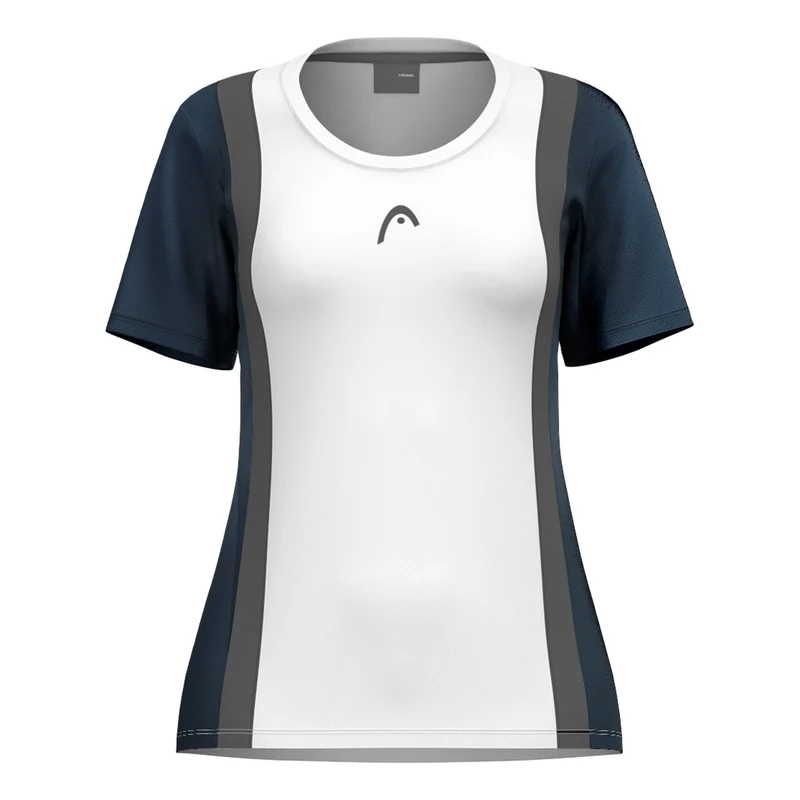 Club 25 Tech T-Shirt Damen-Weiß,Dunkelblau