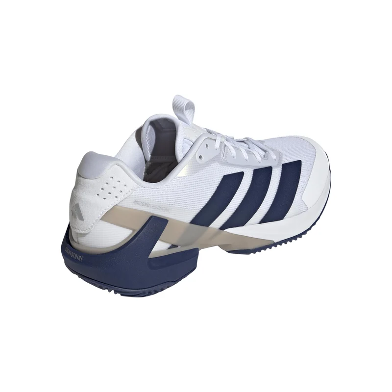 adizero Ubersonic 5 Sandplatzschuh Herren - weiß, dunkelblau