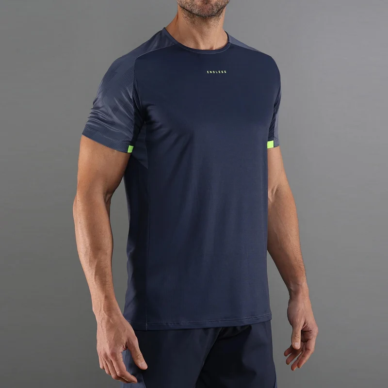 RYKER T-Shirt Herren - blau, neongelb
