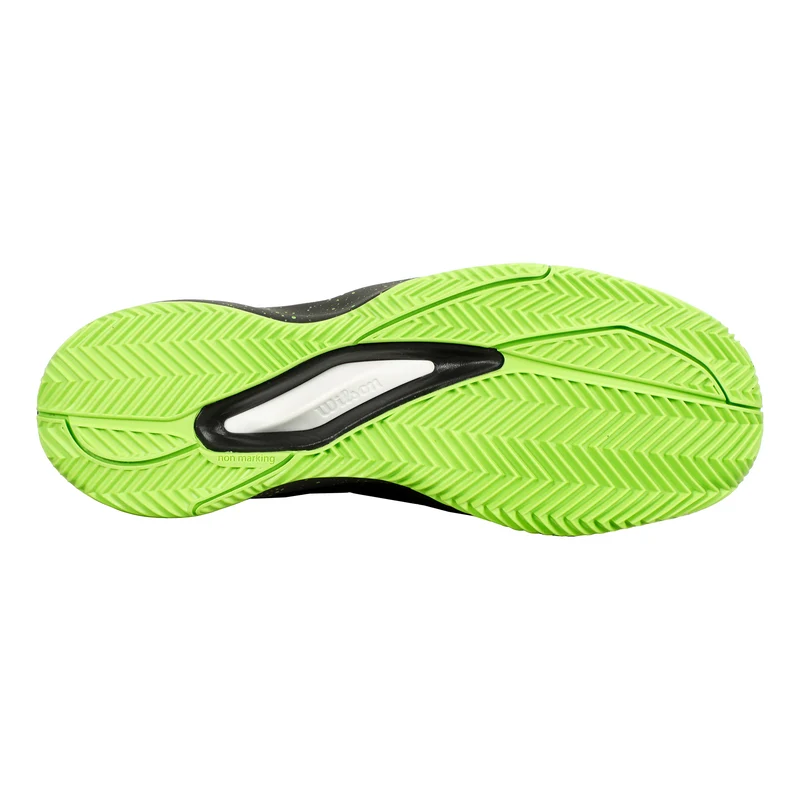 Rush Pro Ace Sandplatzschuh Herren-Schwarz,Neongrün