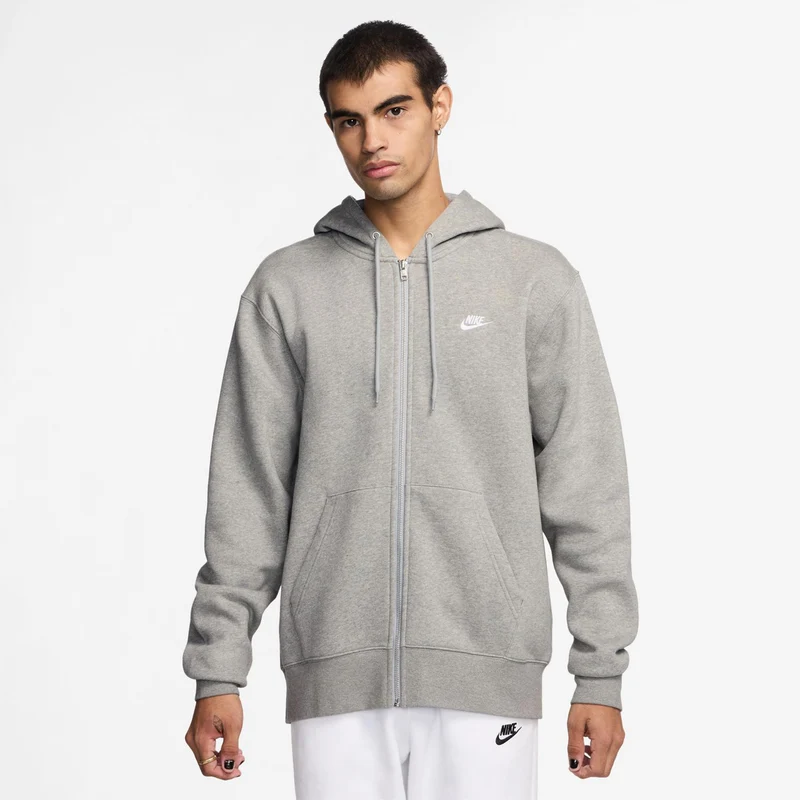 Club Bb Full-Zip Sweatjacke Herren - grau