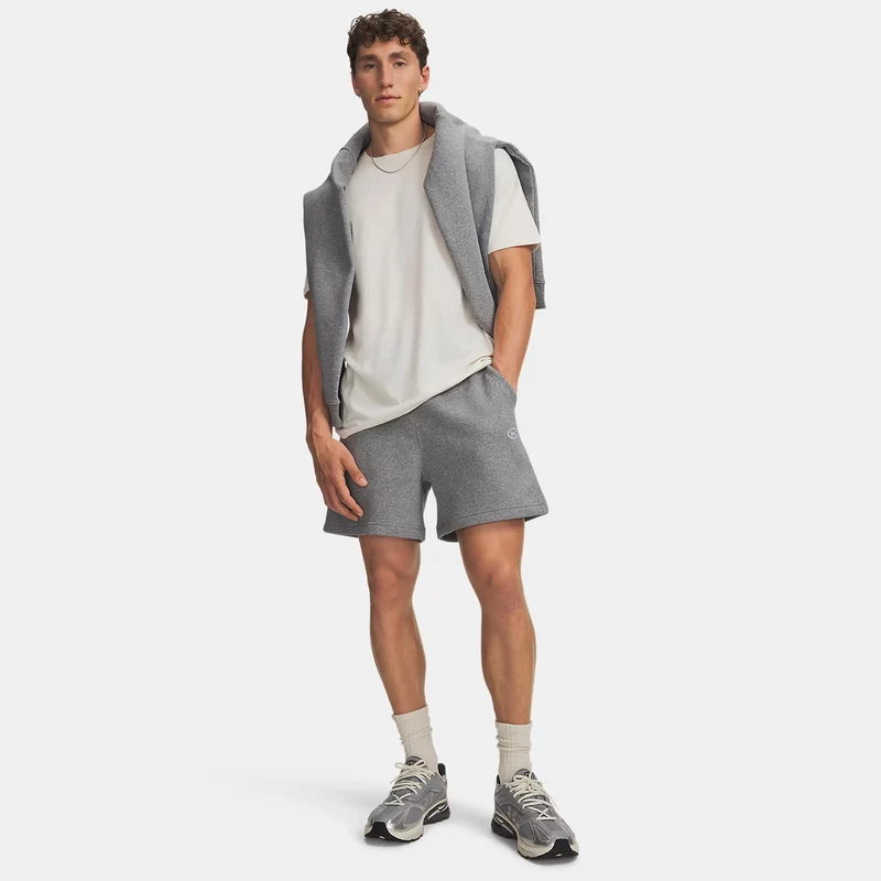 Rival Fleece Shorts Herren - grau, weiß