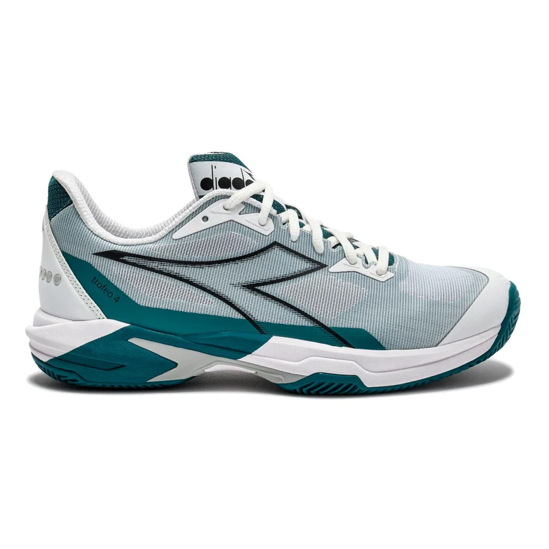 Trofeo 4 Sandplatzschuh Herren-weiß, schwarz