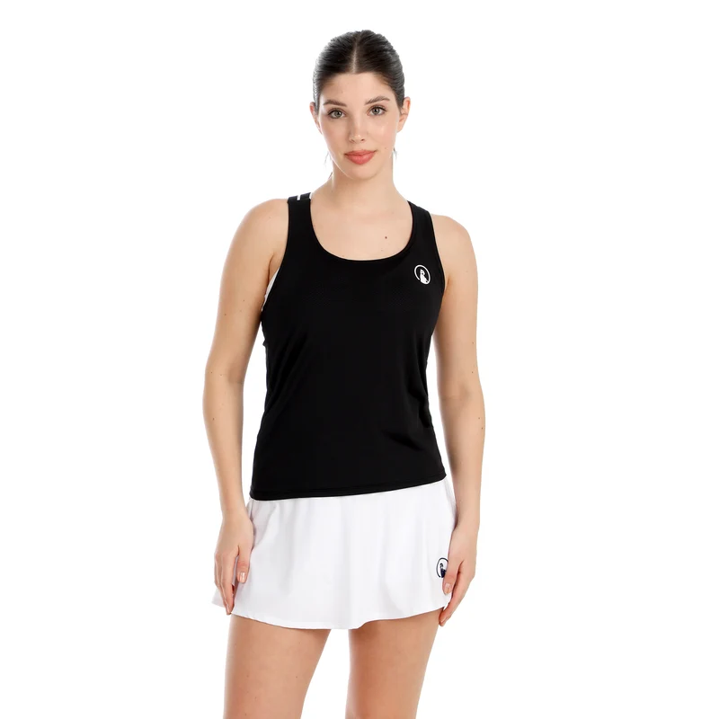 Serve & Volley Tank-Top Damen-schwarz