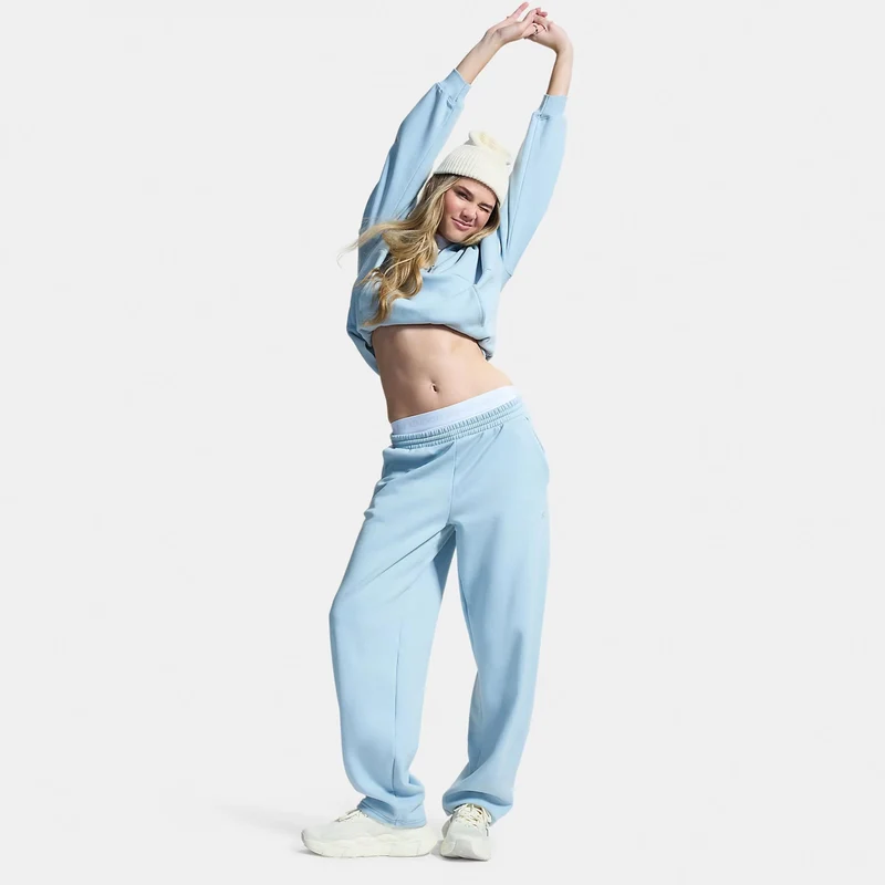 Icon Fleece Halfzip Hoody Damen - blau, blaugrau