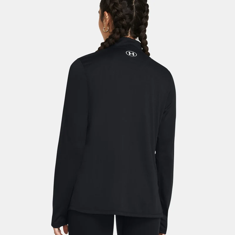 Tech 1/2 Zip Longsleeve Damen-Schwarz