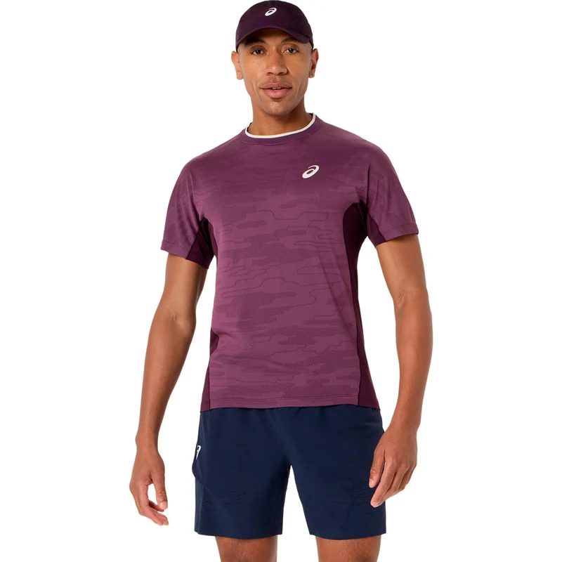 Match T-Shirt Herren - weinrot