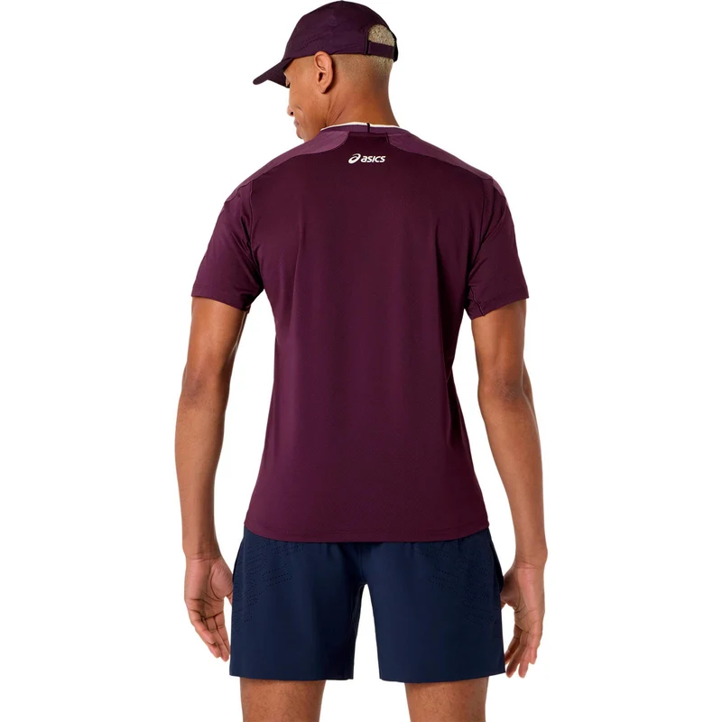 Match T-Shirt Herren - weinrot