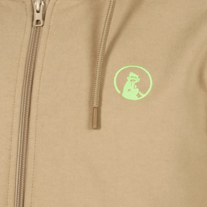 Wild Taped Zip Sweatjacke Herren-Beige,Neongrün