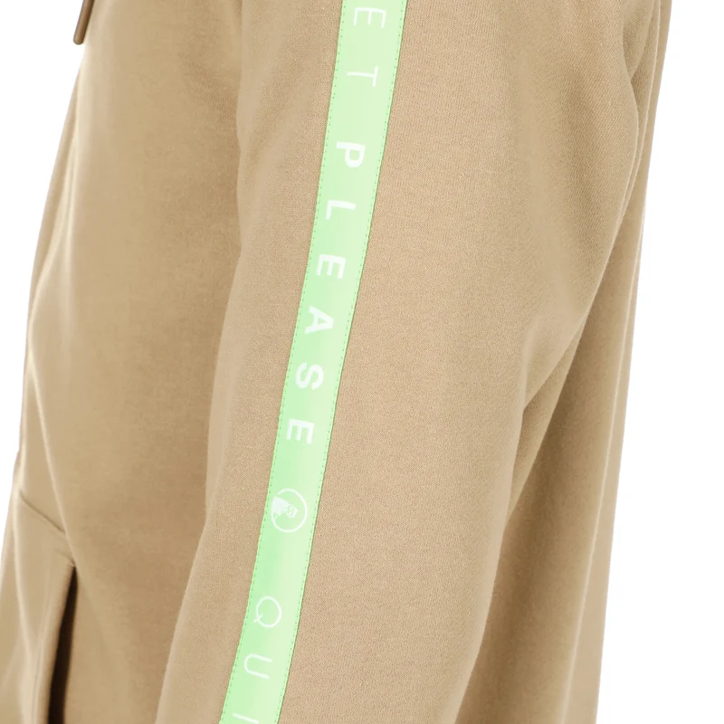 Wild Taped Zip Sweatjacke Herren-Beige,Neongrün