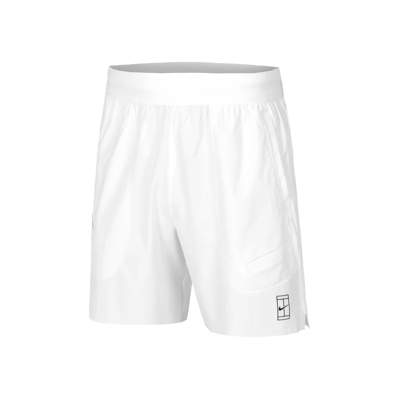 Court Dri-Fit Advantage 8in Shorts Herren-Weiß,Schwarz