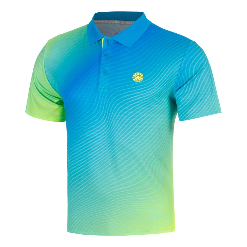 Out of Control Polo Herren-blau, neongelb